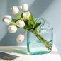 Preview: Muxing Glas Blumenvase Handtasche geformt klar Vase Aquarium